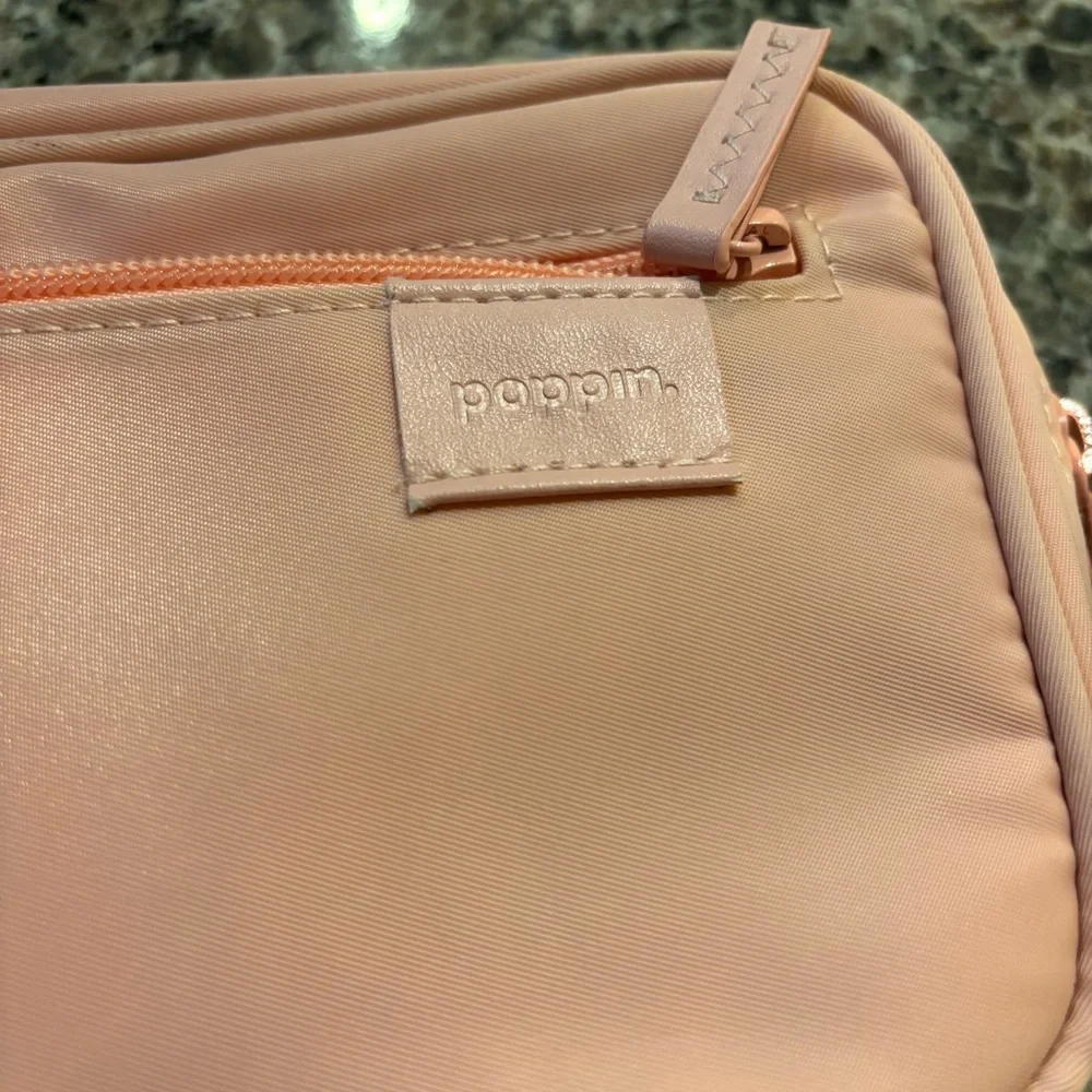 Poppin Light Pink Blush Pencil Pen Case Cosmetic Zip Pouch The Container Store